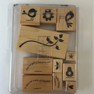 Stampin’ Up Cheep Talk Wood Stamp Set
